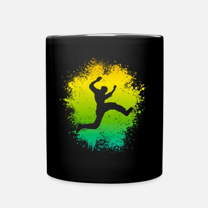 Parkour Läufer Kinder Freerunner Freerunning Junge - Tasse einfarbig - Schwarz