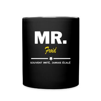MR. souvent imité, jamais égalé Froid - Mug uni - noir - Devant