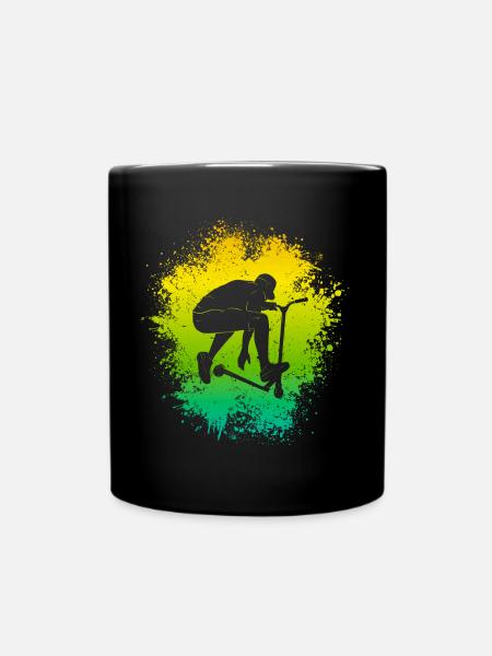 Stunt Scooter Roller E-Scooter E-Roller - Mug uni - noir