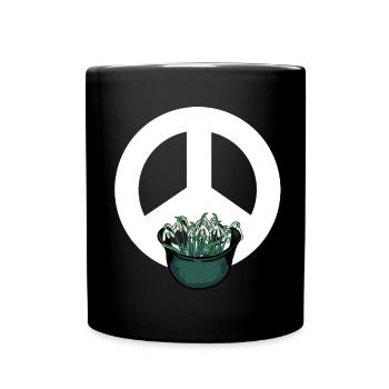 Soldat Soldats Armée Paix Symbole Perce-neige - Mug uni - noir - Devant