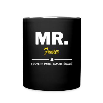 MR. souvent imité, jamais égalé Fumier - Mug uni - noir - Devant