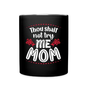 Mama Muttertag Geschenkidee Schwanger - Tasse einfarbig - Schwarz - Vorne
