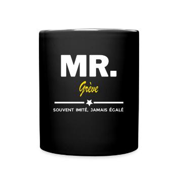 MR. souvent imité, jamais égalé Grève - Mug uni - noir - Devant