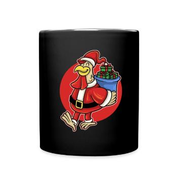 Noël Ugly Noël Volaille De Noël Poulet - Mug uni - noir - Devant