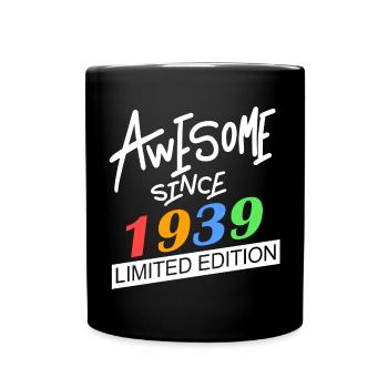 1939 - Jahrgang 1939 - Fantastisch seit 1939 - Tasse einfarbig - Schwarz - Vorne