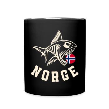 Norvège Pêche à la ligne Pêche Pêche - Mug uni - noir - Devant