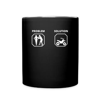 PROBLEM SOLUTION quad - Mug uni - noir - Devant