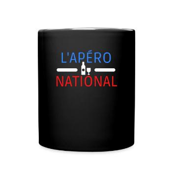 APERO NATIONAL - Mug uni - noir - Devant