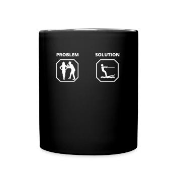 PROBLEM SOLUTION Ski nautique - Mug uni - noir - Devant