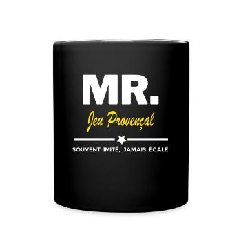 MR. souvent imité, jamais égalé Jeu Provençal - Mug uni - noir - Devant