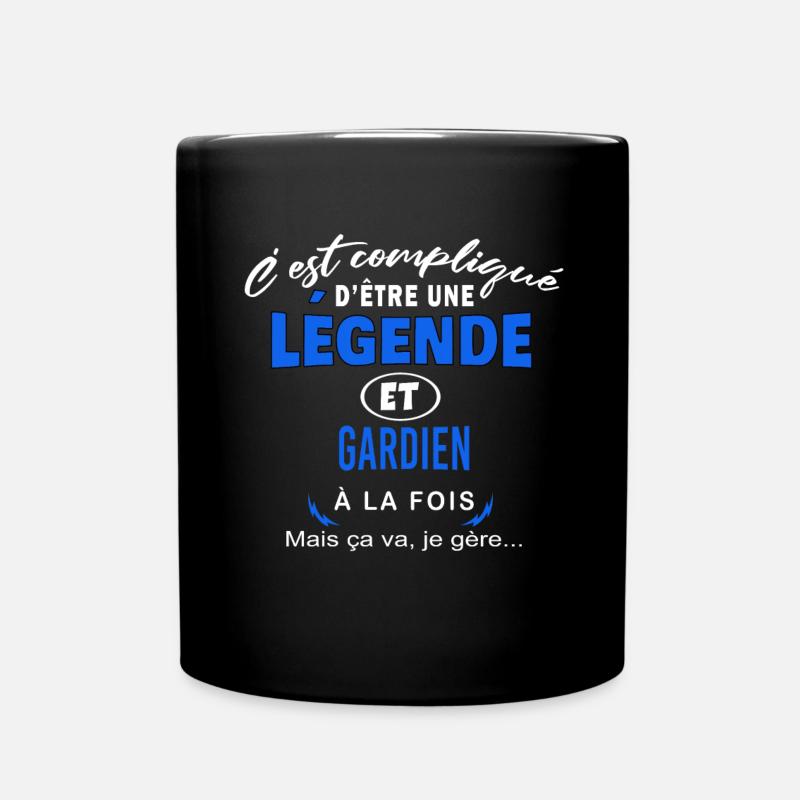humour Légende et GARDIEN cadeau - Mug uni - noir
