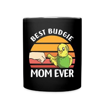 Budgerigar Pet Bird | Birds Animal Gift - Full Colour Mug - black - Front