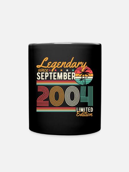 Légendaire anniversaire du millésime de septembre 2004 - Mug uni - noir