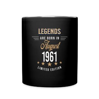 Les légendes naissent en août 1961 - Mug uni - noir - Devant