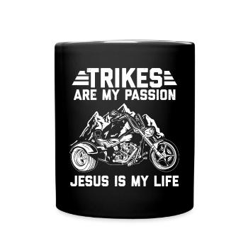 Triker - Tasse einfarbig - Schwarz - Vorne
