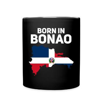 Dominikanische Republik - Tasse einfarbig - Schwarz - Vorne