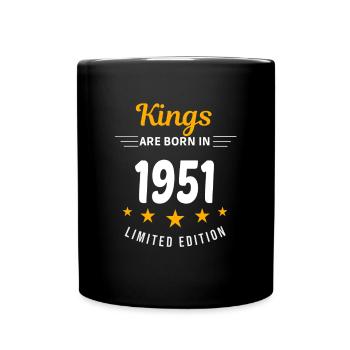 Kings SIND GEBOREN IM JAHR 1951 - Tasse einfarbig - Schwarz - Vorne