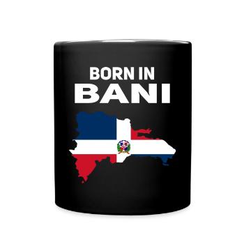 Dominikanische Republik - Tasse einfarbig - Schwarz - Vorne
