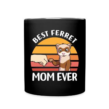 Ferret Lover Gifts | Pets Animals - Full Colour Mug - black - Front