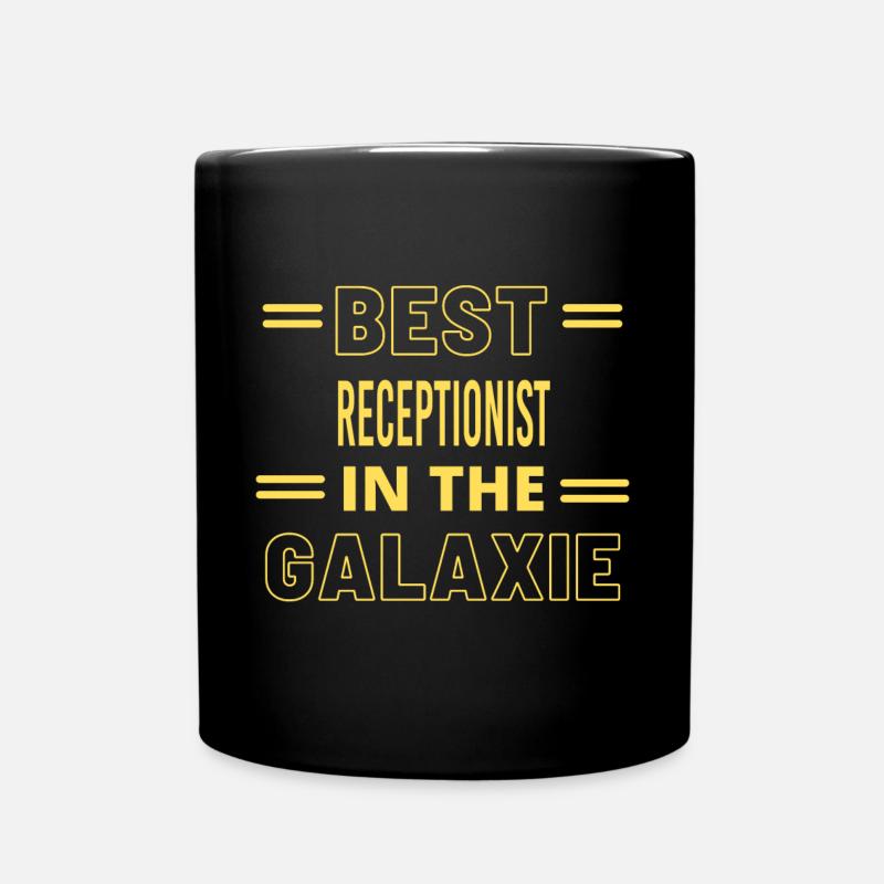 Meilleur réceptionniste de tous les temps dans la galaxie - Mug uni - noir