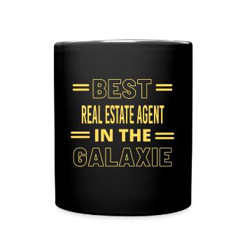 Best Ever IN THE GALAXIE REAL ESTATE AGENT - Full Colour Mug - black - Front