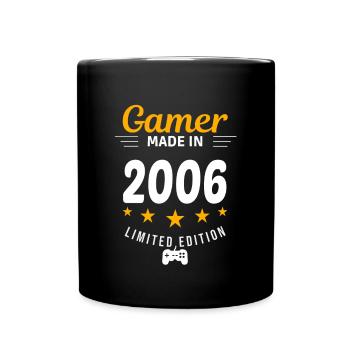 Gamer aus dem Jahr 2006 - Tasse einfarbig - Schwarz - Vorne