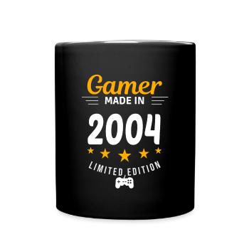 Gamer aus dem Jahr 2004 - Tasse einfarbig - Schwarz - Vorne
