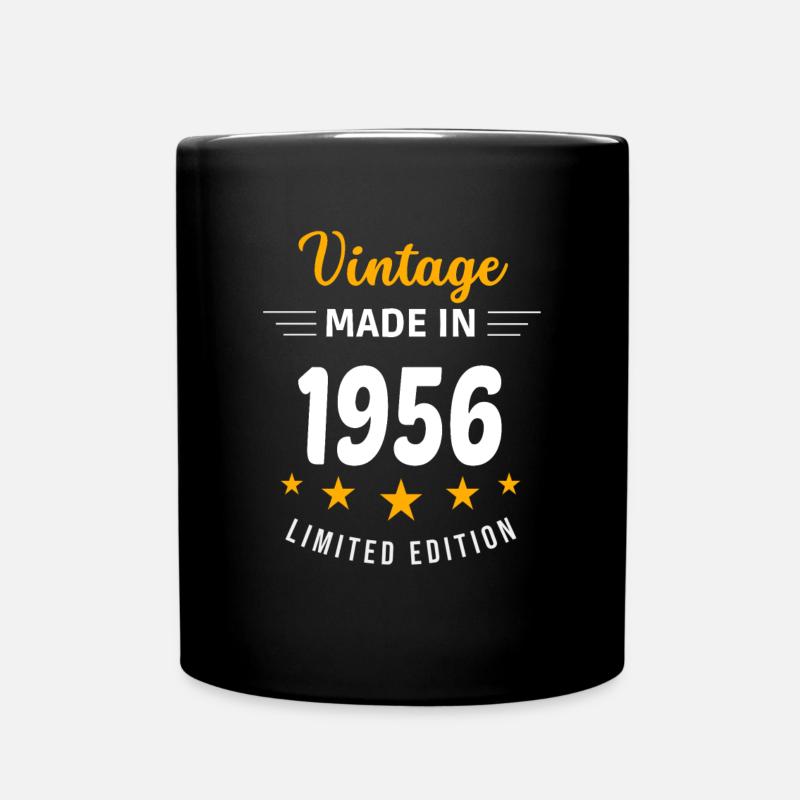 Vintage made in 1956 - Full Colour Mug - black