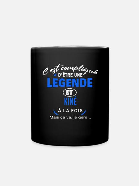 humour Légende et KINÉ cadeau - Mug uni - noir