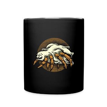 Halloween Costume Spider Monster Spooky Skull - Full Colour Mug - black - Front