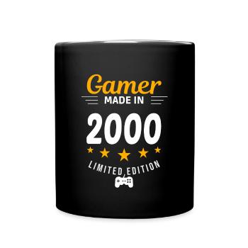 Gamer fait en 2000 - Mug uni - noir - Devant
