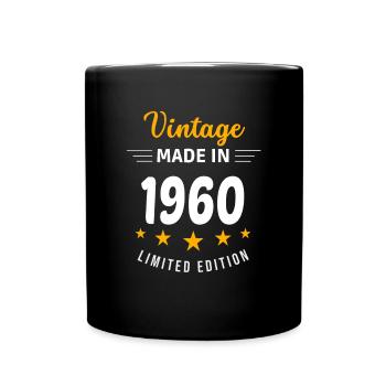 Vintage made in 1960 - Full Colour Mug - black - Front