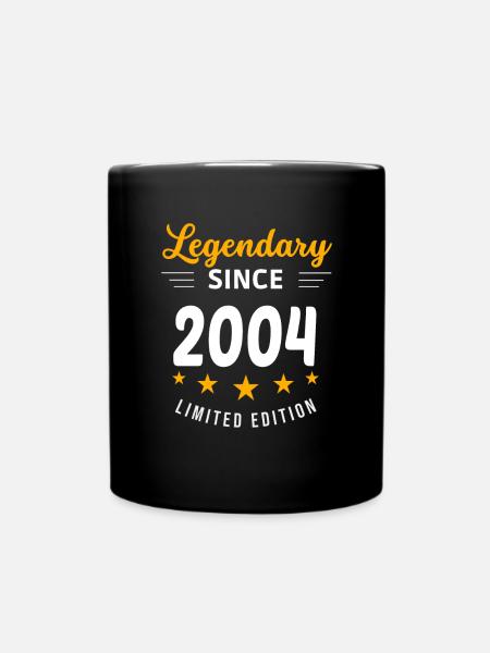 Legendär seit 2004 - Tasse einfarbig - Schwarz