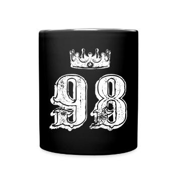 98 Couronne numérique - Mug uni - noir - Devant