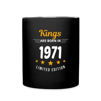 Kings SIND GEBOREN IM JAHR 1971 - Tasse einfarbig - Schwarz - Vorne