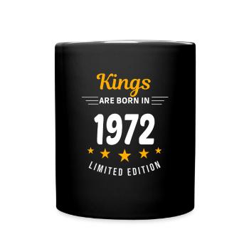 Kings SIND GEBOREN IM JAHR 1972 - Tasse einfarbig - Schwarz - Vorne