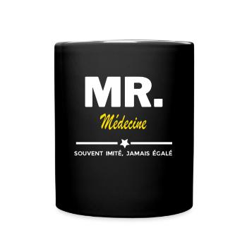 MR. souvent imité, jamais égalé Médecine - Mug uni - noir - Devant