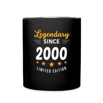 Legendär seit 2000 - Tasse einfarbig - Schwarz - Vorne