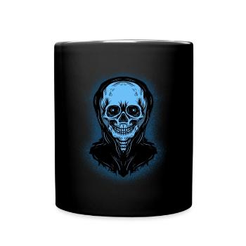 Halloween Costume Spider Monster Spooky Skull - Full Colour Mug - black - Front