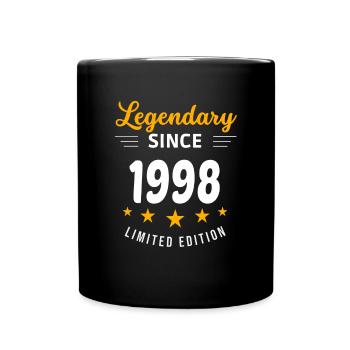 Légendaire depuis 1998 - Mug uni - noir - Devant
