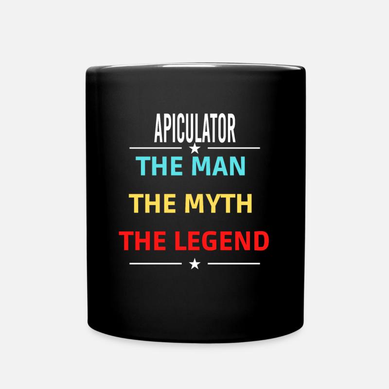 The Man The Myth The Legend APICULATOR - Full Colour Mug - black