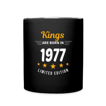 Kings SIND GEBOREN IM JAHR 1977 - Tasse einfarbig - Schwarz - Vorne