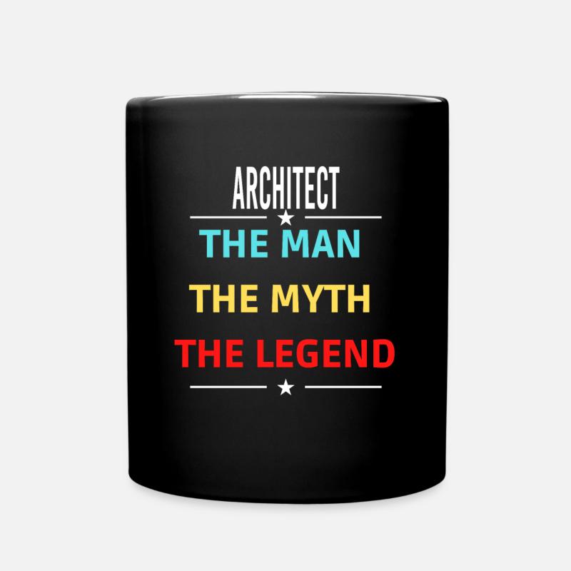 Der Mann Der Mythos Die Legende ARCHITECT - Tasse einfarbig - Schwarz