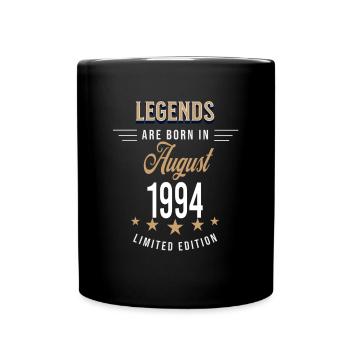 Les légendes naissent en août 1994 - Mug uni - noir - Devant