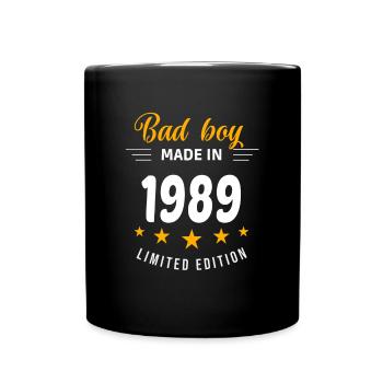 Bad Boy aus dem Jahr 1989 - Tasse einfarbig - Schwarz - Vorne