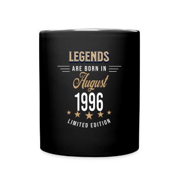 Les légendes naissent en août 1996 - Mug uni - noir - Devant