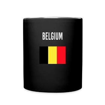 Belgium FLAG - Full Colour Mug - black - Front