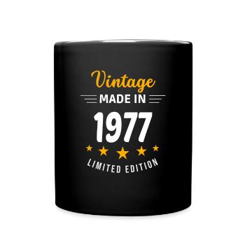Vintage made in 1977 - Full Colour Mug - black - Front