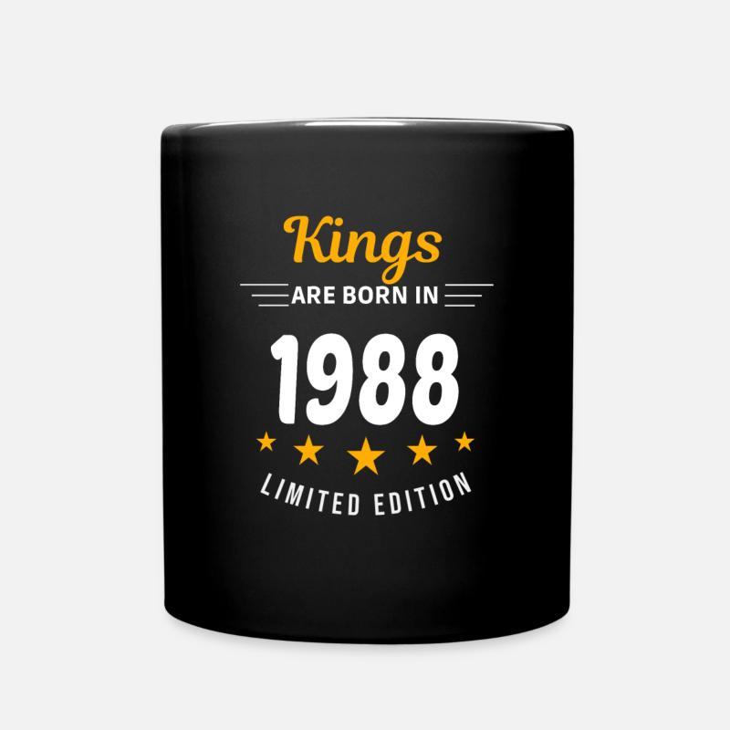 Les rois sont nés en 1988 - Mug uni - noir