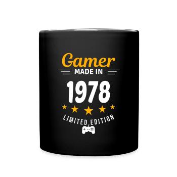 Gamer fait en 1978 - Mug uni - noir - Devant
